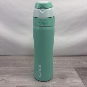 Cirkul 26oz StrawSip Flip Water Bottle, Stainless Steel, Double Wall Insulated
